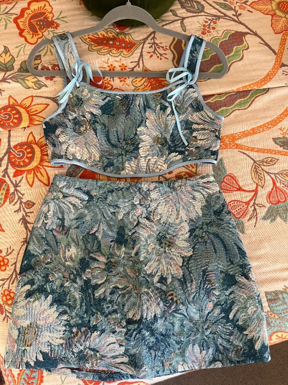 Small Corset Skirt Matching Set Cider